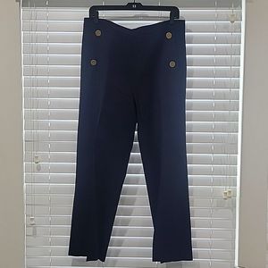 Zara Sailor High Waist Crop Pant